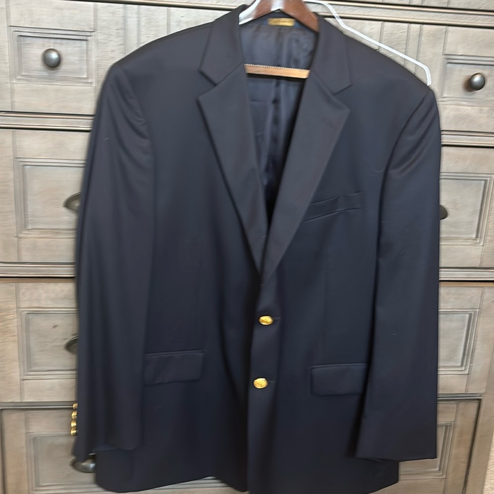 Brooks Brothers Navy Blazer with Gold Buttons
